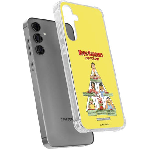 Bobs Burgers Food Pyramid Galaxy S24 Plus Clear Case